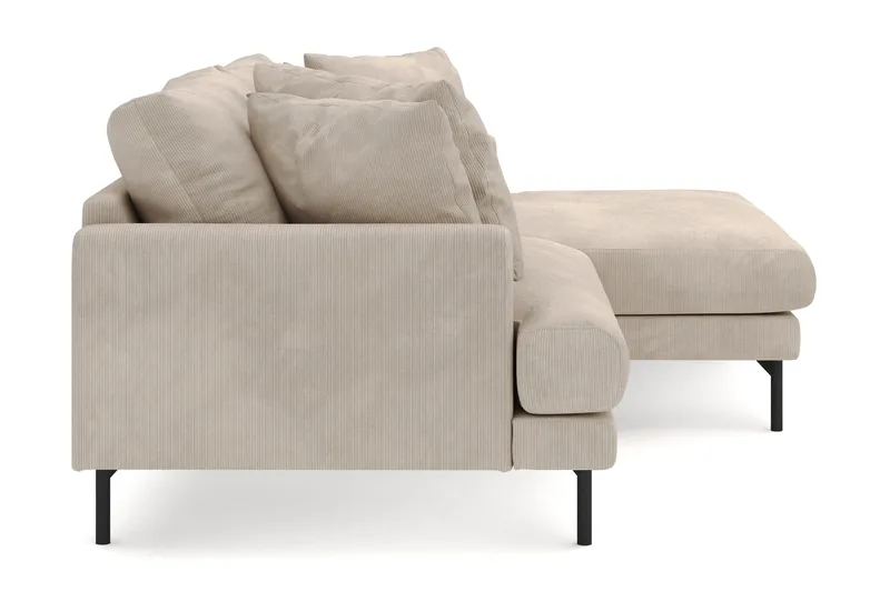 Menard 4-istuttava Oikeakätinen L-muotoinen Divaanisohva Manchesterista - Greige - Huonekalut - Sohva - Divaanisohva