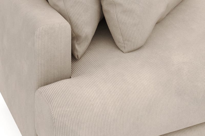 Menard 4-istuttava Oikeakätinen L-muotoinen Divaanisohva Manchesterista - Greige - Huonekalut - Sohva - Divaanisohva