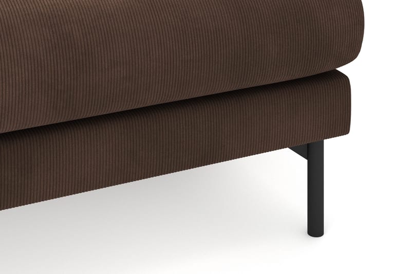 Menard 4-istuttava Oikeakätinen L-muotoinen Divaanisohva Manchesterista - Ruskea - Huonekalut - Sohva - Divaanisohva