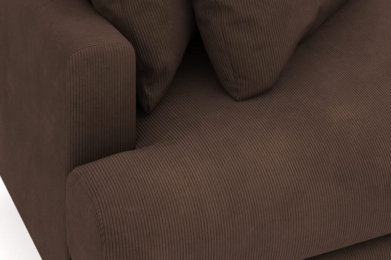 Menard 4-istuttava Oikeakätinen L-muotoinen Divaanisohva Manchesterista - Ruskea - Huonekalut - Sohva - Divaanisohva