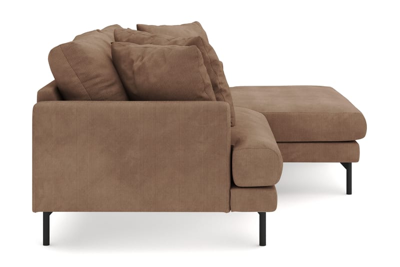 Menard 4-istuttava Oikeakätinen L-muotoinen Divaanisohva Manchesterista - Ruskea - Huonekalut - Sohva - Divaanisohva