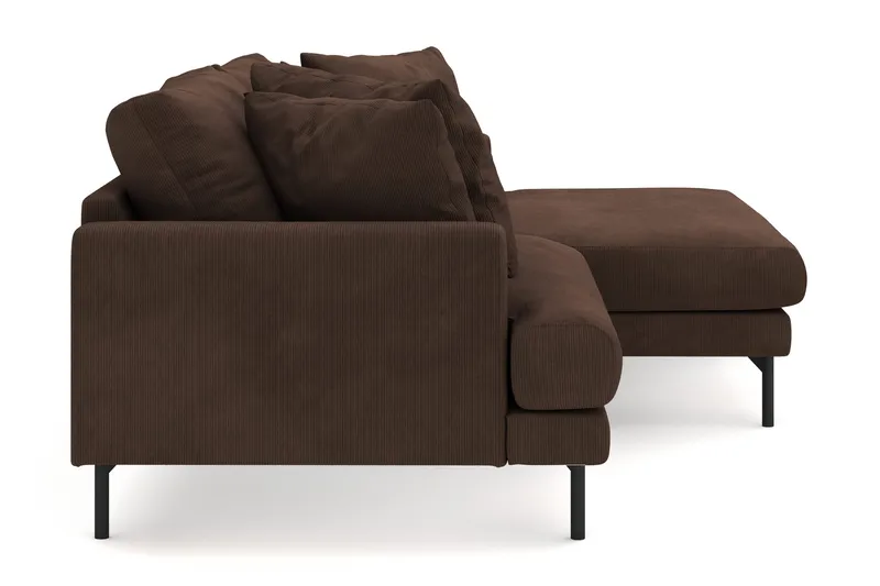 Menard 4-istuttava Oikeakätinen L-muotoinen Divaanisohva Manchesterista - Ruskea - Huonekalut - Sohva - Divaanisohva