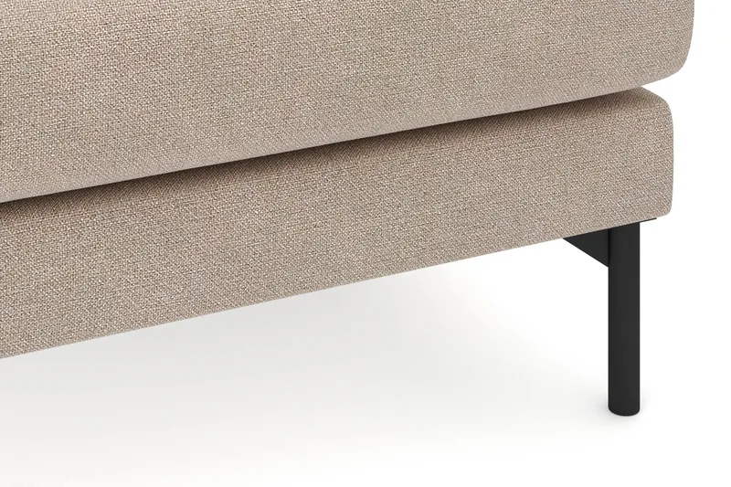 Menard 4-istuttava Oikeakätinen Syvä L-muotoinen Divaanisohva Kangasista - Beige - Huonekalut - Sohva - Divaanisohva