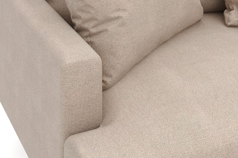 Menard 4-istuttava Oikeakätinen Syvä L-muotoinen Divaanisohva Kangasista - Beige - Huonekalut - Sohva - Divaanisohva
