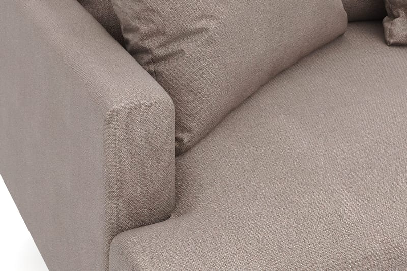 Menard 4-istuttava Oikeakätinen Syvä L-muotoinen Divaanisohva Kangasista - Ruskea - Huonekalut - Sohva - Divaanisohva