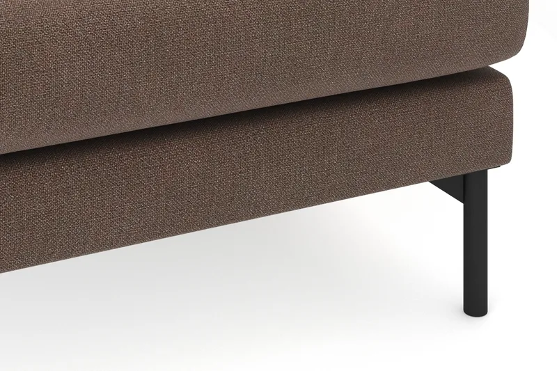 Menard 4-istuttava Oikeakätinen Syvä L-muotoinen Divaanisohva Kangasista - Ruskea - Huonekalut - Sohva - Divaanisohva