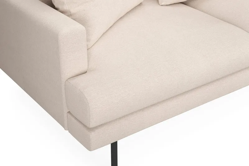 Menard 4-istuttava Oikeakätinen Syvä L-muotoinen Divaanisohva Kankaasta - Beige - Huonekalut - Sohva - Divaanisohva