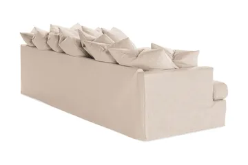 Menard 4-istuttava Oikeakätinen Syvä L-muotoinen Divaanisohva Kankaasta - Beige - Huonekalut - Sohva - Divaanisohva