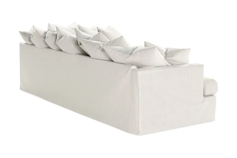 Menard 4-istuttava Oikeakätinen L-muotoinen Divaanisohva Kankaasta - Vaaleanharmaa - Huonekalut - Sohva - Divaanisohva