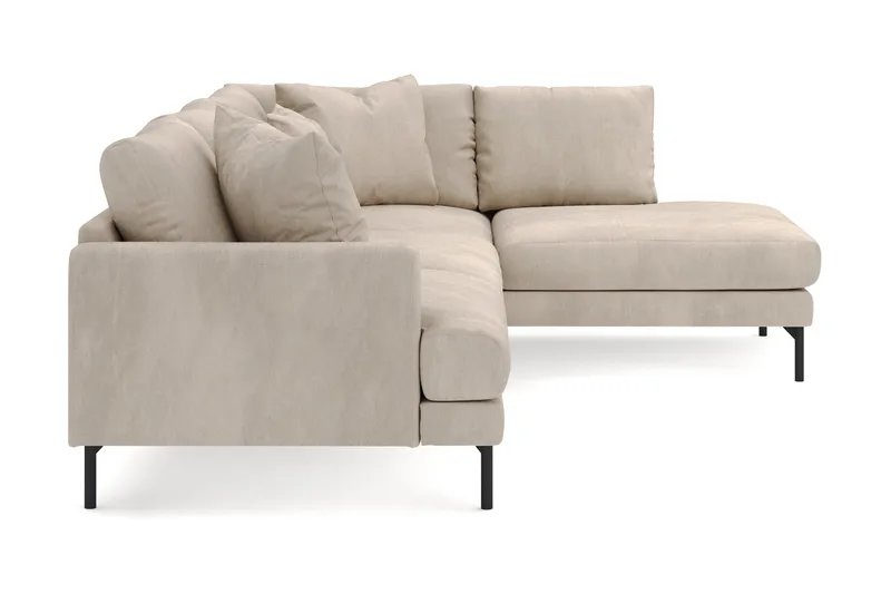 Menard 4-istuttava Oikeakätinen Syvä L-muotoinen Divaanisohva Manchesterista - Greige - Huonekalut - Sohva - Divaanisohva