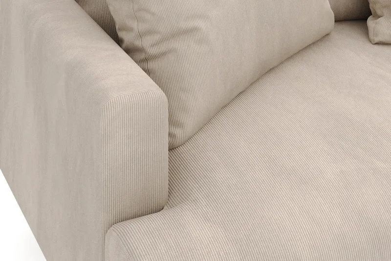 Menard 4-istuttava Oikeakätinen Syvä L-muotoinen Divaanisohva Manchesterista - Greige - Huonekalut - Sohva - Divaanisohva