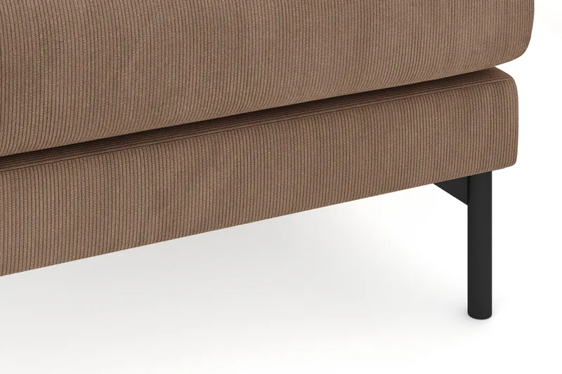 Menard 4-istuttava Oikeakätinen Syvä L-muotoinen Divaanisohva Manchesterista - Ruskea - Huonekalut - Sohva - Divaanisohva