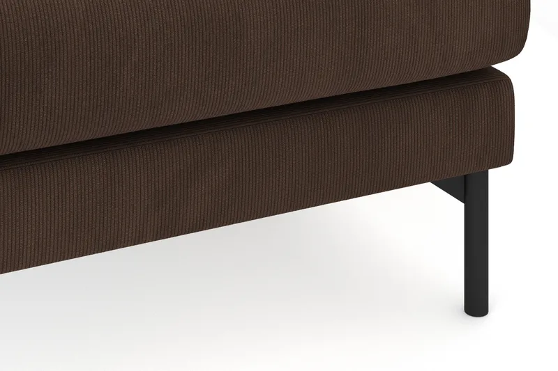 Menard 4-istuttava Oikeakätinen Syvä L-muotoinen Divaanisohva Manchesterista - Ruskea - Huonekalut - Sohva - Divaanisohva