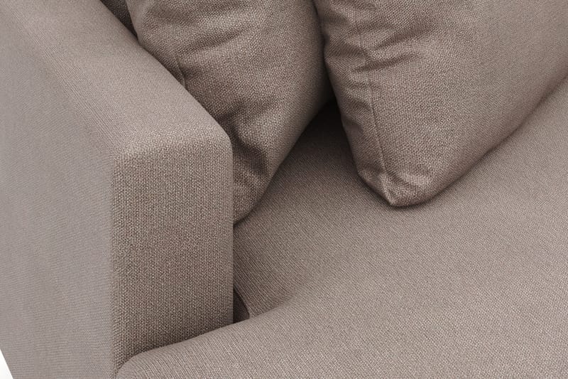 Menard 4-istuttava Vasenkätinen L-muotoinen Divaanisohva Kangasista - Ruskea - Huonekalut - Sohva - Divaanisohva