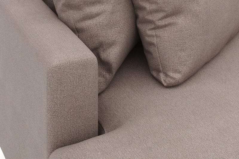 Menard 4-istuttava Vasenkätinen L-muotoinen Divaanisohva Kangasista - Ruskea - Huonekalut - Sohva - Divaanisohva