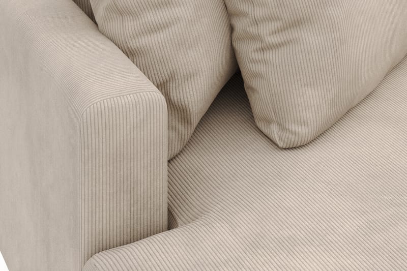 Menard 4-istuttava Vasenkätinen L-muotoinen Divaanisohva Manchesterista - Greige - Huonekalut - Sohva - Divaanisohva