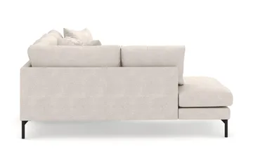 Menard 4-istuttava Vasenkätinen Syvä L-muotoinen Divaanisohva Kangasista - Beige - Huonekalut - Sohva - Divaanisohva