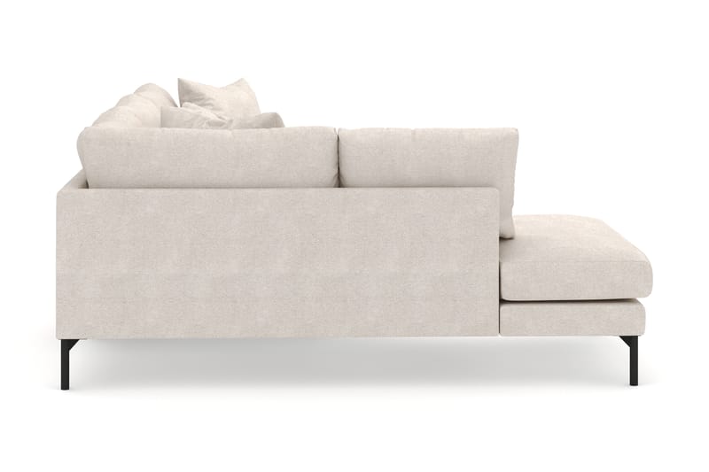 Menard 4-istuttava Vasenkätinen Syvä L-muotoinen Divaanisohva Kangasista - Beige - Huonekalut - Sohva - Divaanisohva