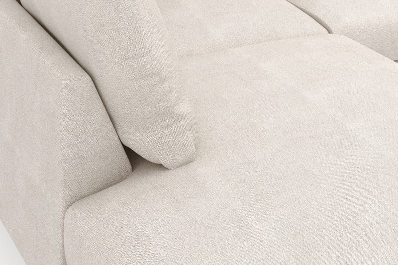 Menard 4-istuttava Vasenkätinen Syvä L-muotoinen Divaanisohva Kangasista - Beige - Huonekalut - Sohva - Divaanisohva