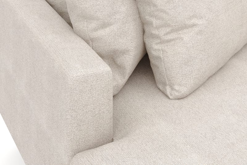 Menard 4-istuttava Vasenkätinen Syvä L-muotoinen Divaanisohva Kangasista - Beige - Huonekalut - Sohva - Divaanisohva