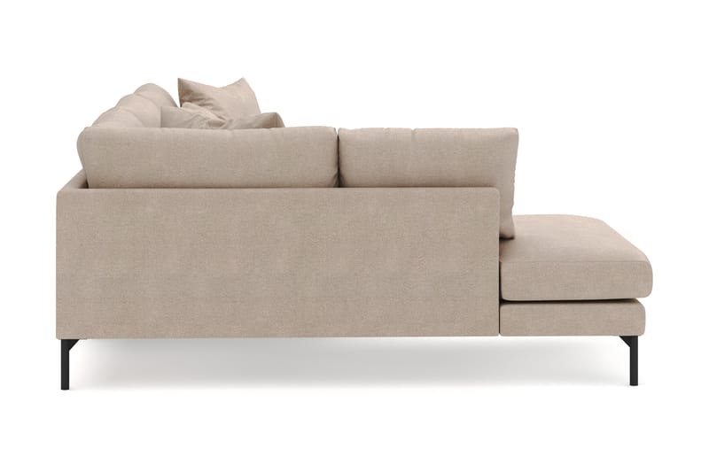 Menard 4-istuttava Vasenkätinen Syvä L-muotoinen Divaanisohva Kangasista - Beige - Huonekalut - Sohva - Divaanisohva