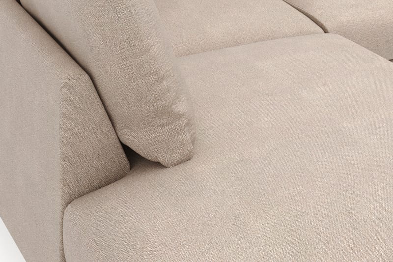 Menard 4-istuttava Vasenkätinen Syvä L-muotoinen Divaanisohva Kangasista - Beige - Huonekalut - Sohva - Divaanisohva