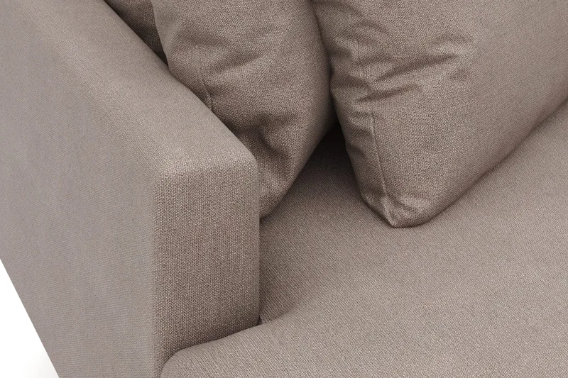 Menard 4-istuttava Vasenkätinen Syvä L-muotoinen Divaanisohva Kangasista - Ruskea - Huonekalut - Sohva - Divaanisohva - 3 istuttava sohva divaanilla