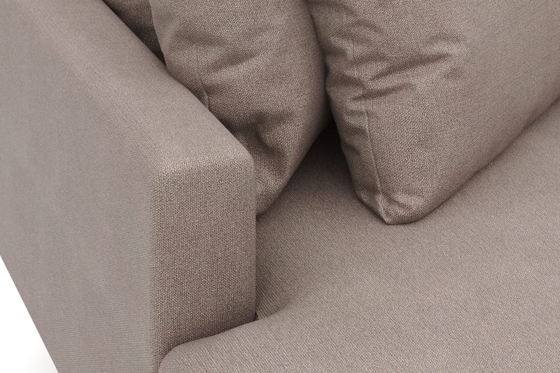 Menard 4-istuttava Vasenkätinen Syvä L-muotoinen Divaanisohva Kangasista - Ruskea - Huonekalut - Sohva - Divaanisohva - 3 istuttava sohva divaanilla