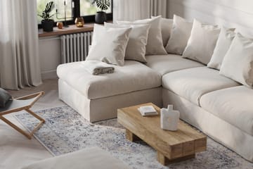 Menard 4-istuttava Vasenkätinen Syvä L-muotoinen Divaanisohva Kankaasta - Beige - Huonekalut - Sohva - Divaanisohva