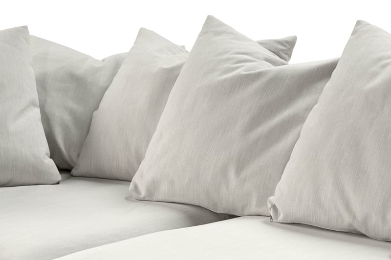 Menard 4-istuttava Vasenkätinen Syvä L-muotoinen Divaanisohva Kankaasta - Vaaleanharmaa - Huonekalut - Sohva - Divaanisohva