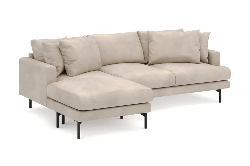 Menard 4-istuttava Vasenkätinen Syvä L-muotoinen Divaanisohva Manchesterista - Greige - Huonekalut - Sohva - Divaanisohva