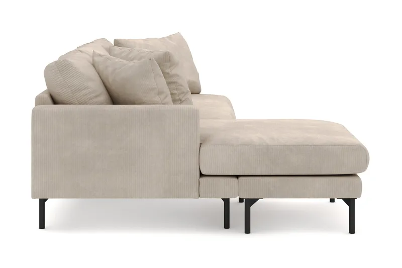Menard 4-istuttava Vasenkätinen Syvä L-muotoinen Divaanisohva Manchesterista - Greige - Huonekalut - Sohva - Divaanisohva