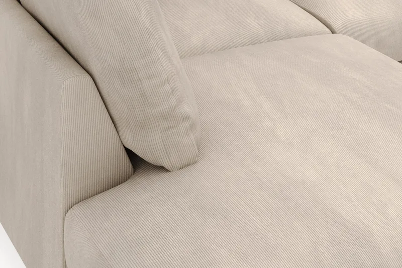 Menard 4-istuttava Vasenkätinen Syvä L-muotoinen Divaanisohva Manchesterista - Greige - Huonekalut - Sohva - Divaanisohva