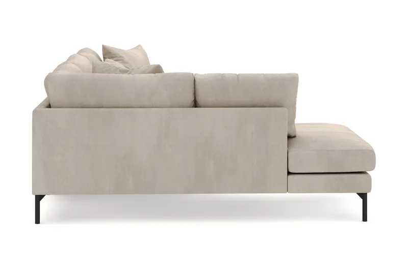 Menard 4-istuttava Vasenkätinen Syvä L-muotoinen Divaanisohva Manchesterista - Greige - Huonekalut - Sohva - Divaanisohva