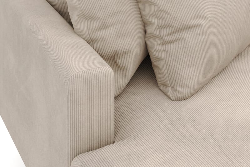 Menard 4-istuttava Vasenkätinen Syvä L-muotoinen Divaanisohva Manchesterista - Greige - Huonekalut - Sohva - Divaanisohva