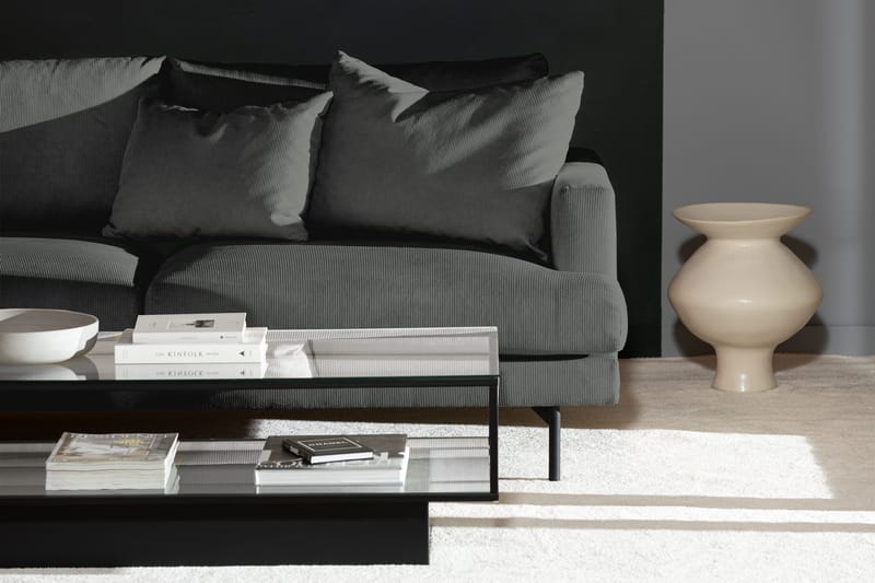 Menard 4-istuttava Vasenkätinen Syvä L-muotoinen Divaanisohva Manchesterista - Harmaa - Huonekalut - Sohva - Divaanisohva