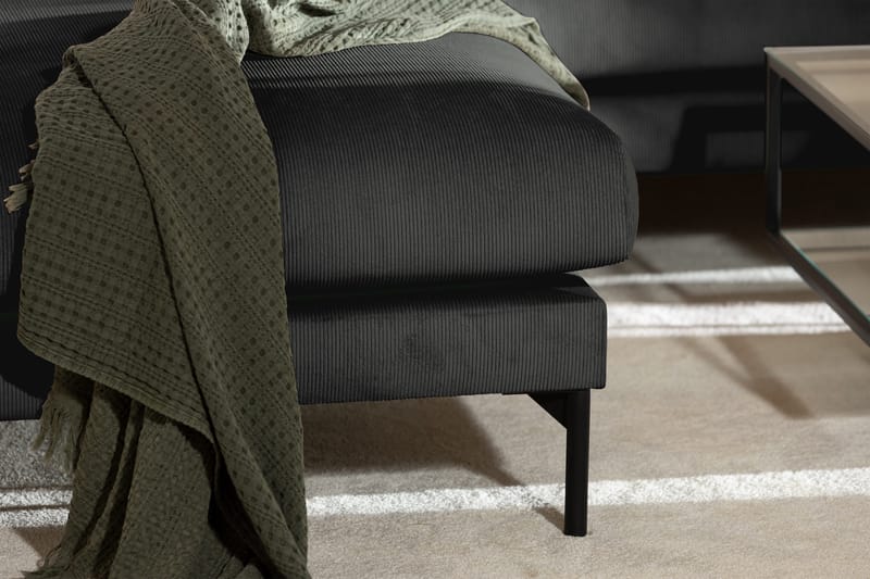 Menard 4-istuttava Vasenkätinen Syvä L-muotoinen Divaanisohva Manchesterista - Harmaa - Huonekalut - Sohva - Divaanisohva