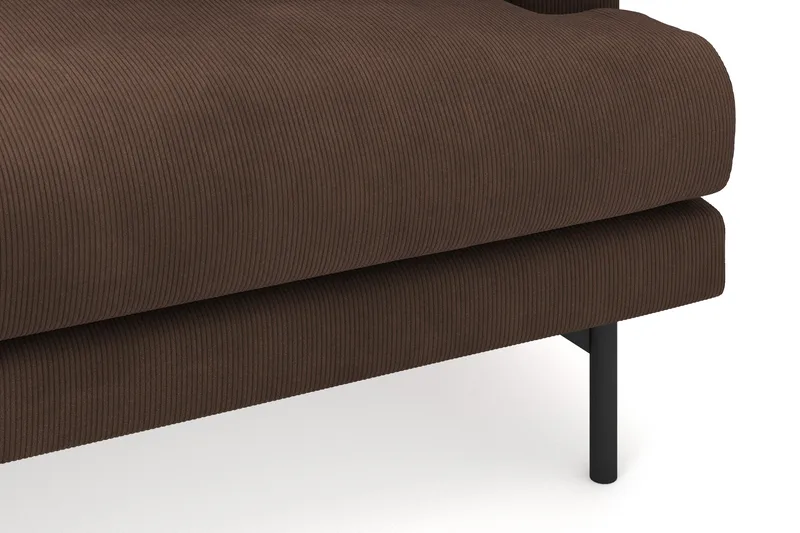 Menard 4-istuttava Vasenkätinen Syvä L-muotoinen Divaanisohva Manchesterista - Ruskea - Huonekalut - Sohva - Divaanisohva - 3 istuttava sohva divaanilla