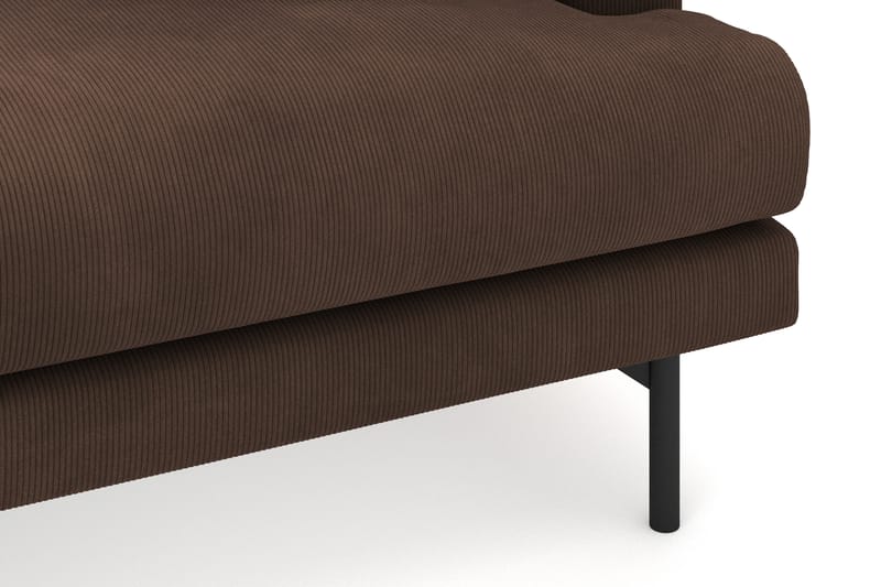 Menard 4-istuttava Vasenkätinen Syvä L-muotoinen Divaanisohva Manchesterista - Ruskea - Huonekalut - Sohva - Divaanisohva - 3 istuttava sohva divaanilla