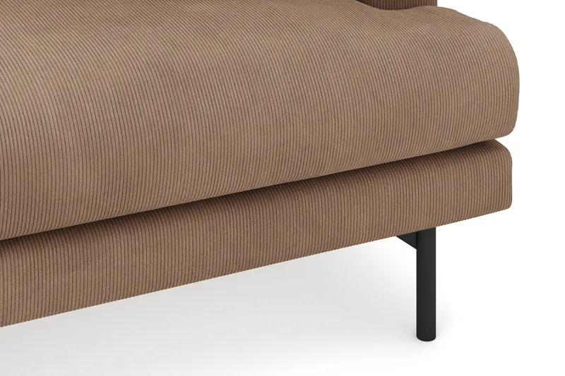 Menard 4-istuttava Vasenkätinen Syvä L-muotoinen Divaanisohva Manchesterista - Ruskea - Huonekalut - Sohva - Divaanisohva