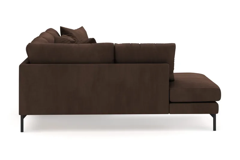 Menard 4-istuttava Vasenkätinen Syvä L-muotoinen Divaanisohva Manchesterista - Ruskea - Huonekalut - Sohva - Divaanisohva