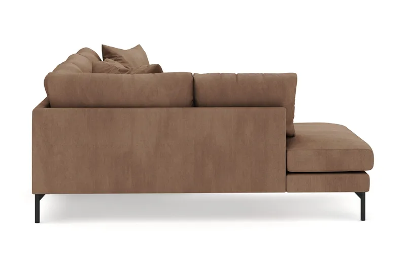 Menard 4-istuttava Vasenkätinen Syvä L-muotoinen Divaanisohva Manchesterista - Ruskea - Huonekalut - Sohva - Divaanisohva