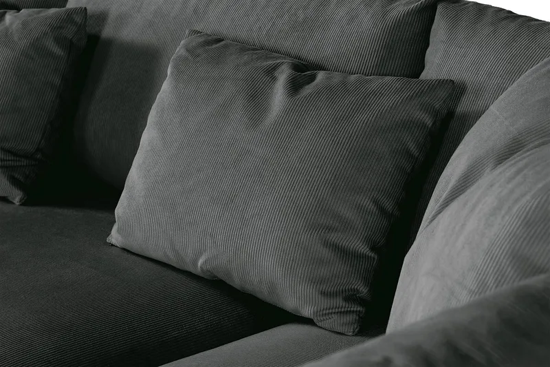 Menard 4-sits Soffa med Schäslong Höger - Harmaa - Huonekalut - Sohva - Divaanisohva