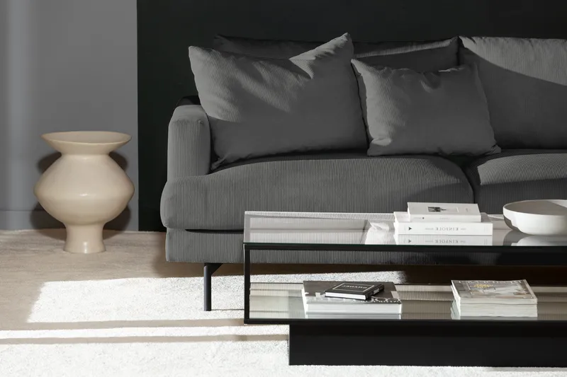 Menard 4-sits Soffa med Schäslong Höger - Harmaa - Huonekalut - Sohva - Divaanisohva