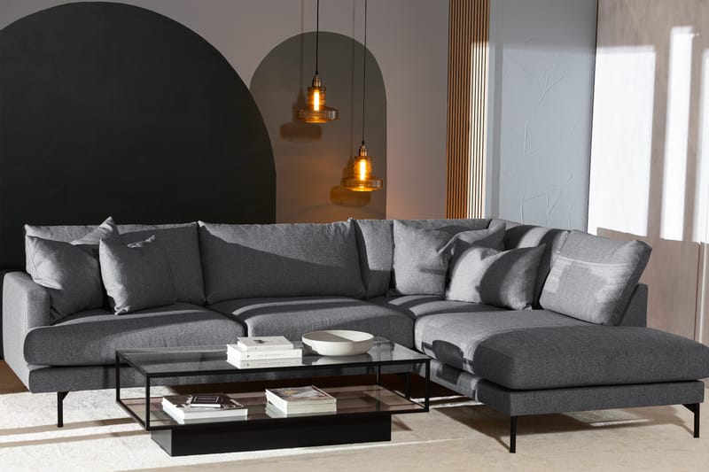 Menard 4-sits Soffa med Schäslong Höger - Tummanharmaa - Huonekalut - Sohva - Divaanisohva