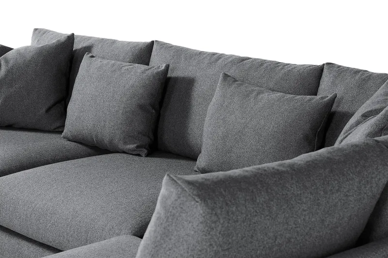 Menard 4-sits Soffa med Schäslong Höger - Tummanharmaa - Huonekalut - Sohva - Divaanisohva