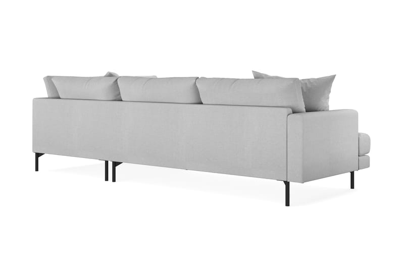 Menard 4-sits Soffa med Schäslong Höger - Vaaleanharmaa - Huonekalut - Sohva - Divaanisohva - 4 istuttava sohva divaanilla