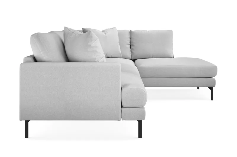 Menard 4-sits Soffa med Schäslong Höger - Vaaleanharmaa - Huonekalut - Sohva - Divaanisohva - 4 istuttava sohva divaanilla