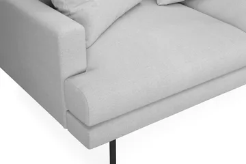 Menard 4-sits Soffa med Schäslong Höger - Vaaleanharmaa - Huonekalut - Sohva - Divaanisohva - 4 istuttava sohva divaanilla