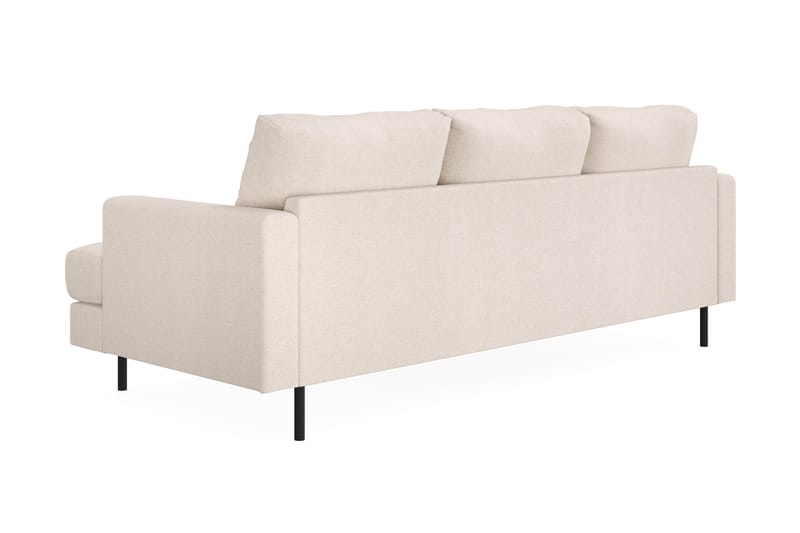 Menard Compact 3-istuttava Vasenkätinen L-muotoinen Divaanisohva Kankaasta - Beige - Huonekalut - Sohva - Divaanisohva - 3 istuttava sohva divaanilla